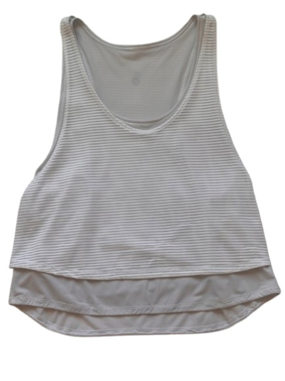 Lululemon athletica White Layered Lean In Tank Size 4